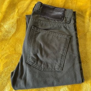 Naked & Famous-Super Guy-“skinny” Duck Selvedge (Army Green) 29x34